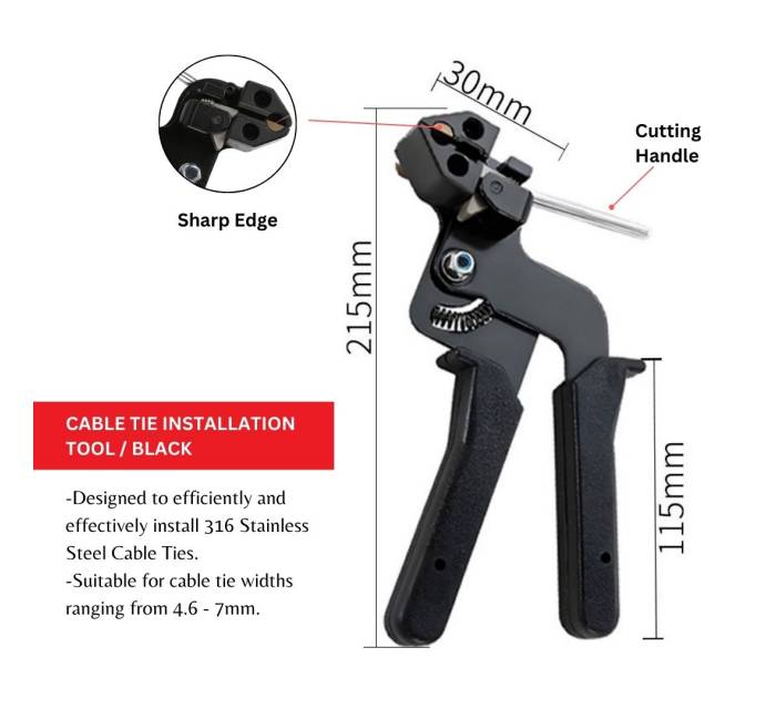 CABLE TIE INSTALLATION TOOL - METAL
