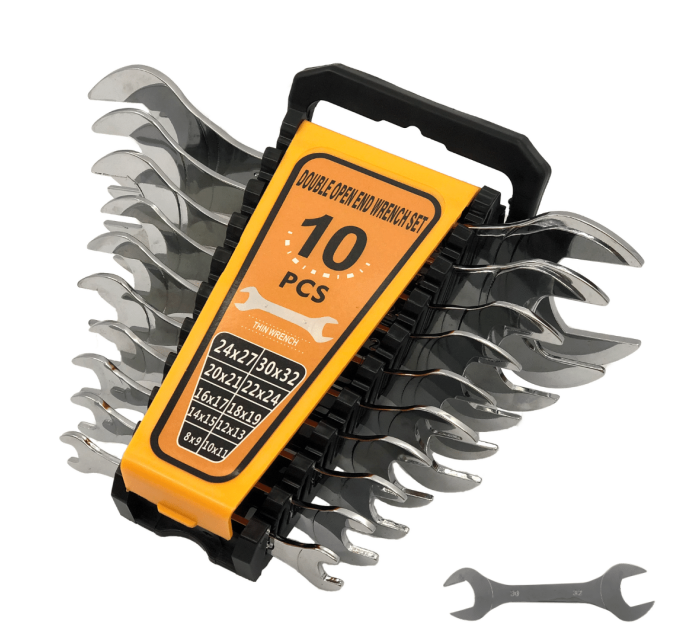 10PCS Open End Spanner Set/ Thin