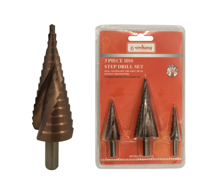 3PCS Step Drill Set - M35/Cobalt