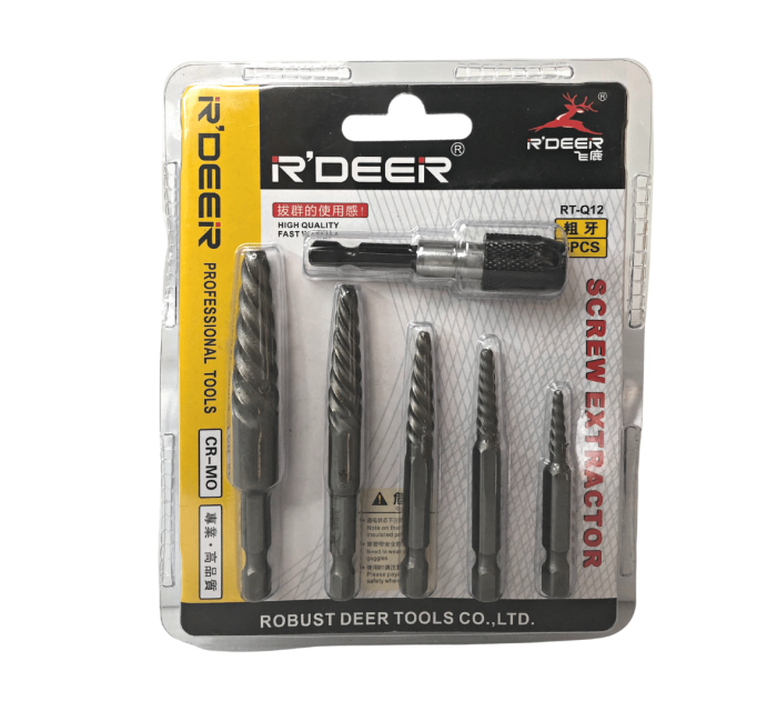 6PCS Screw Extractor RT-Q12 | R'Deer