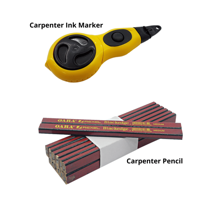 Carpenter Ink Marker & Pencil