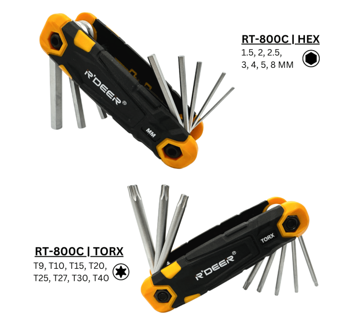 Folding Allen Key Set RT-800 | R'Deer
